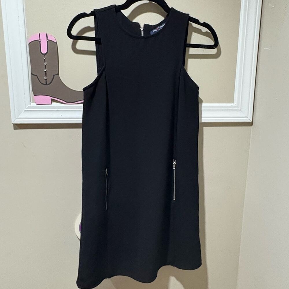 One‎ Clothing Black Sleeveless Mini Dress